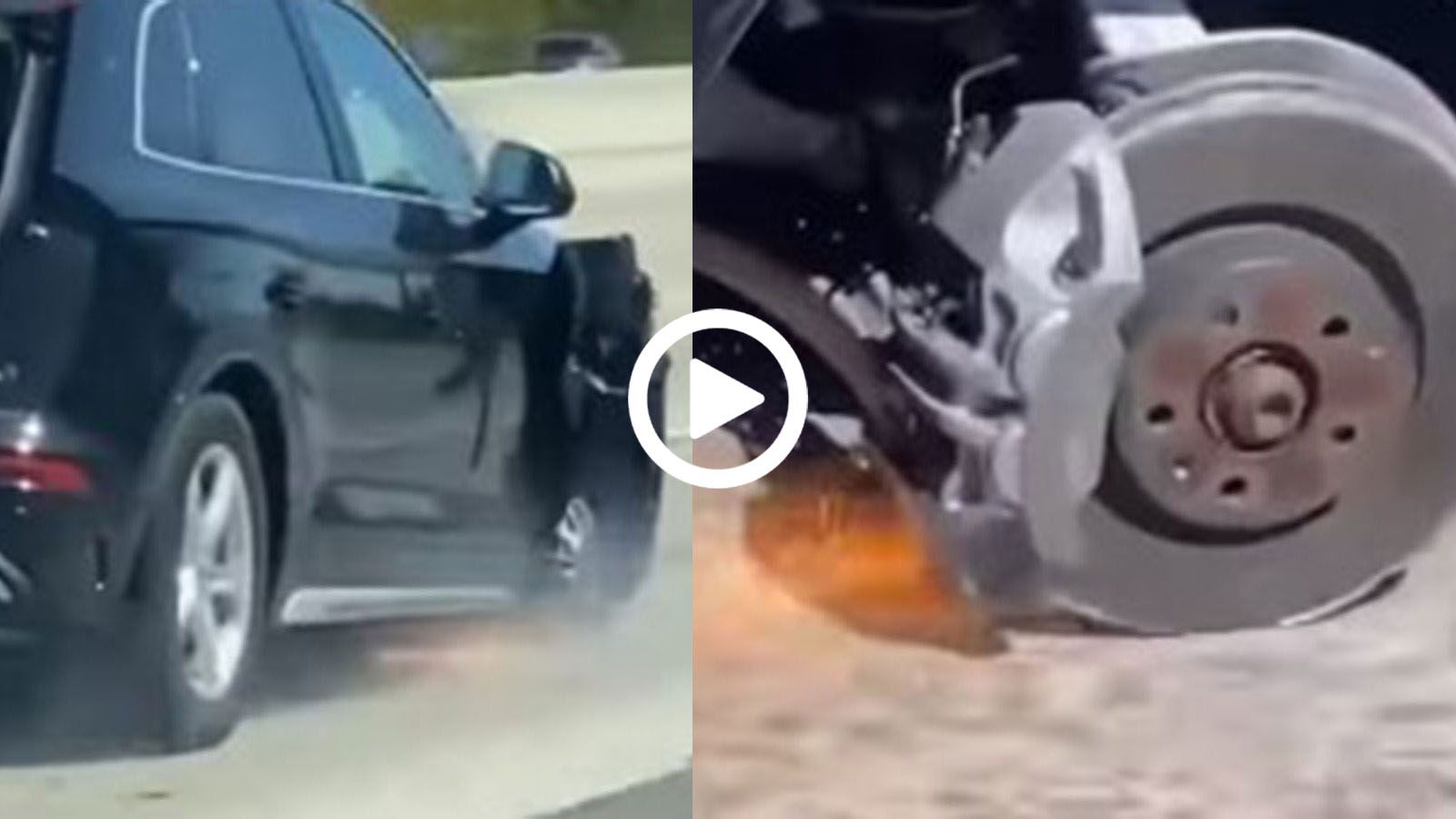 Έτρεχε με 130 km/h χωρίς λάστιχο και ζάντα στην Εθνική