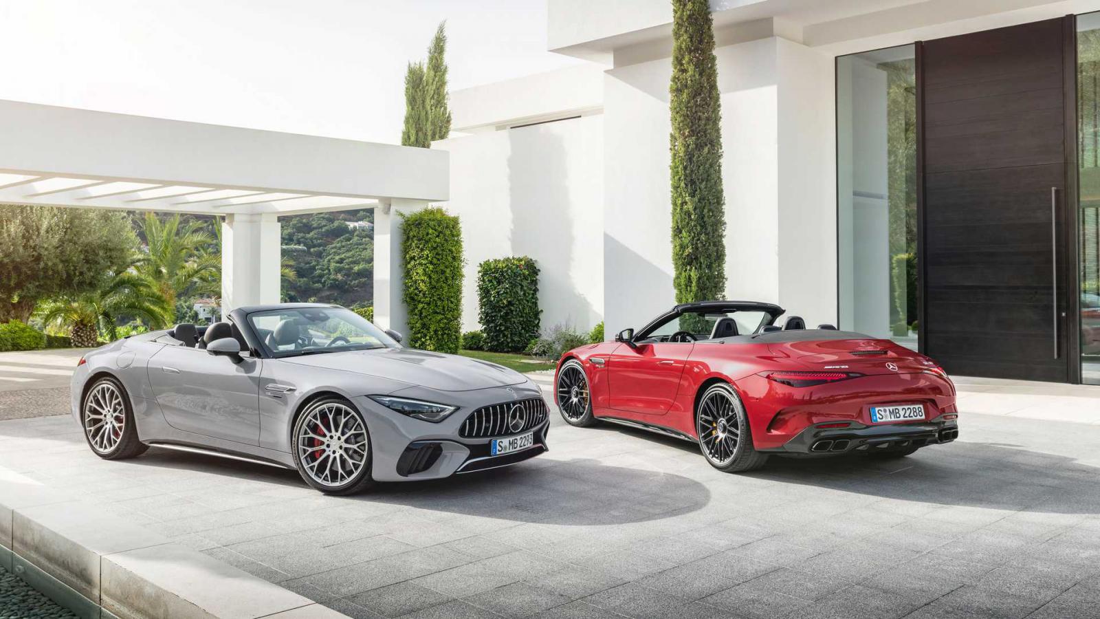 4κίνητη με V8 μοτέρ έως 585 ίππους η νέα Mercedes-AMG SL