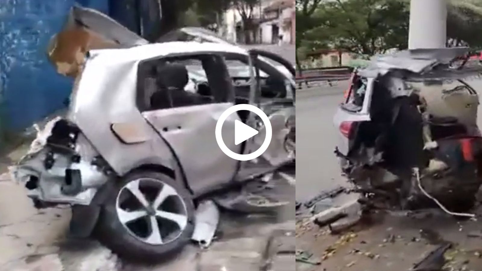 Golf GTI έσπασε σε κομμάτια όταν έγινε τούρτα με 320 km/h