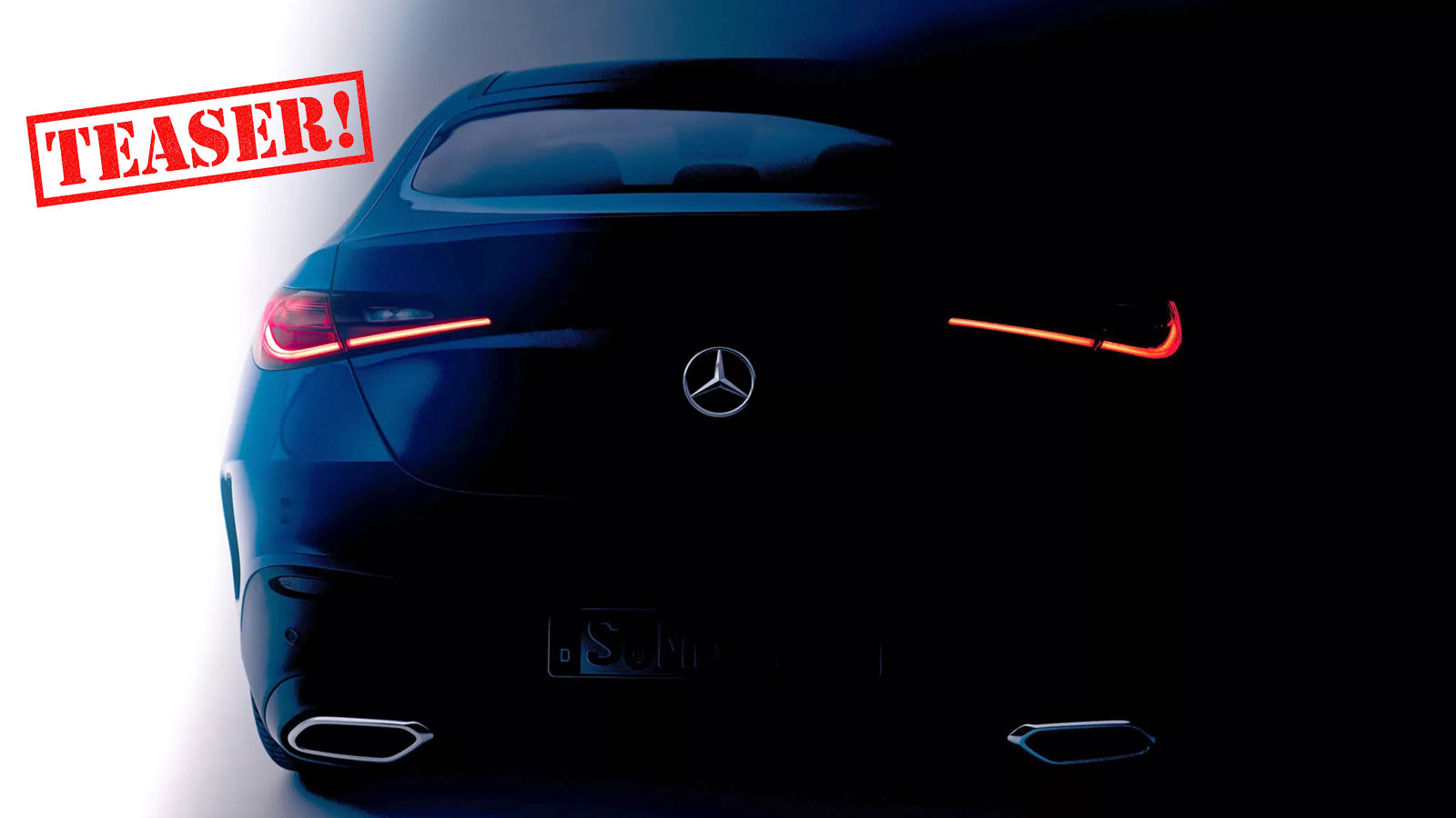 Η teaser εικόνα της ανανεωμένης GLC Coupe.