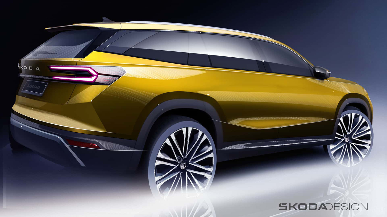 H Skoda παρουσίασε τα επίσημα σκίτσα του νέου Kodiaq