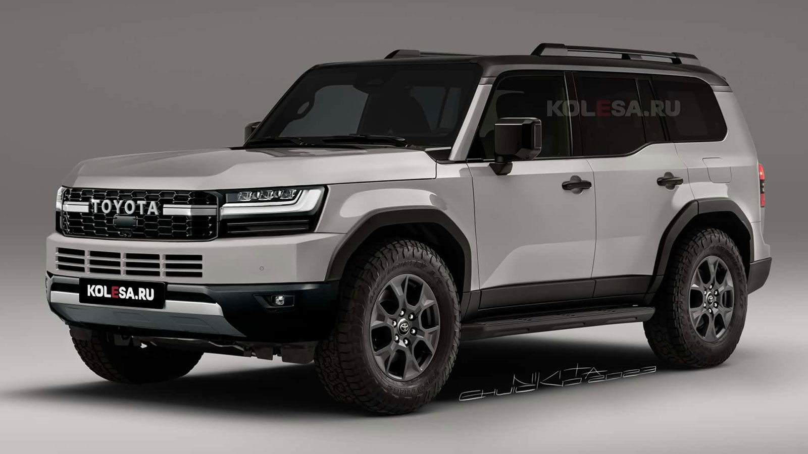 Κοιτώντας τις εικόνες παρατηρούμε πως το προφίλ του αυτοκινήτου μοιάζει έντονα με αυτό του Lexus GX.