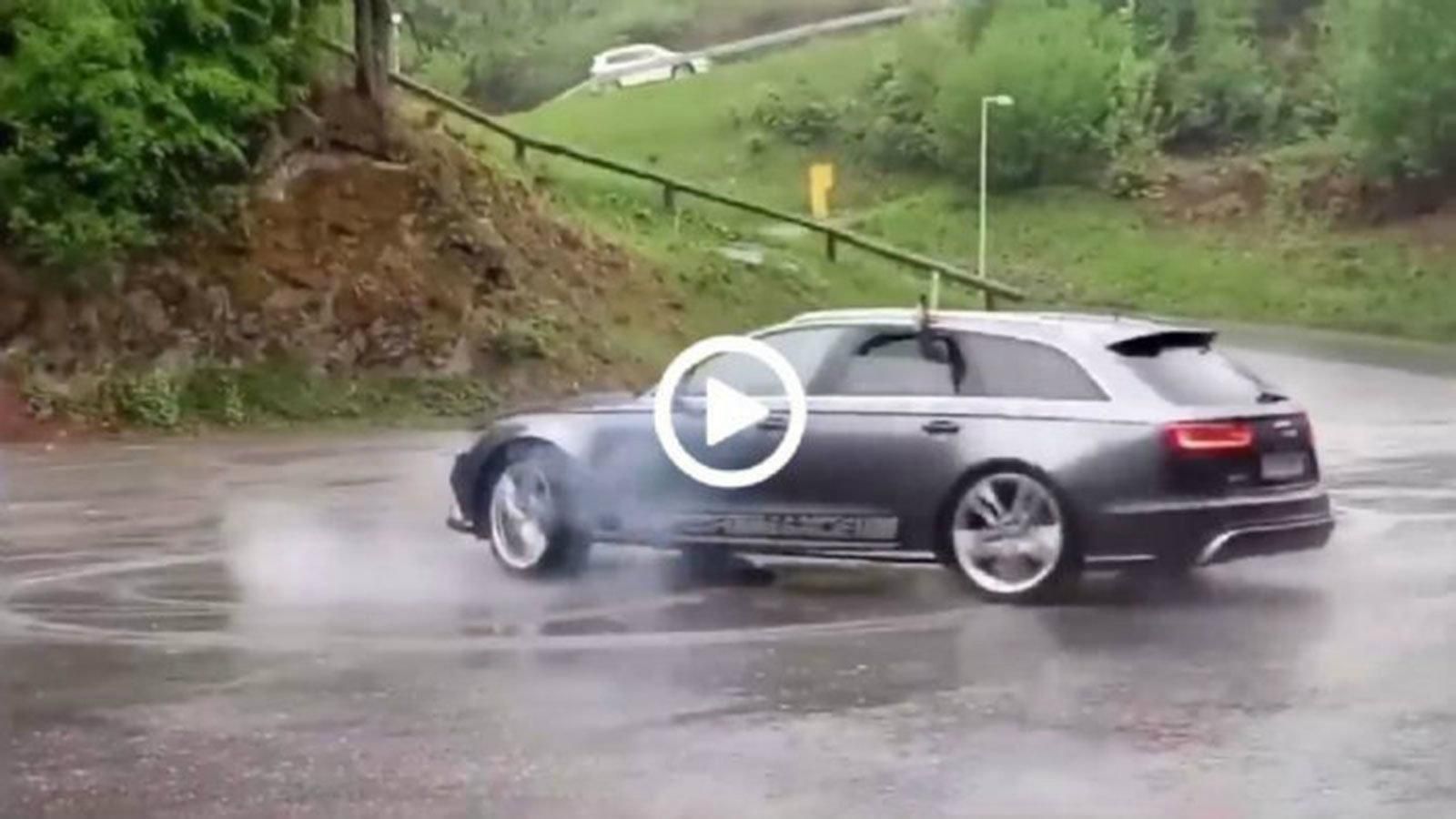 «Βίασε» το Audi RS 6 και αυτό τίναξε τα πέταλα 