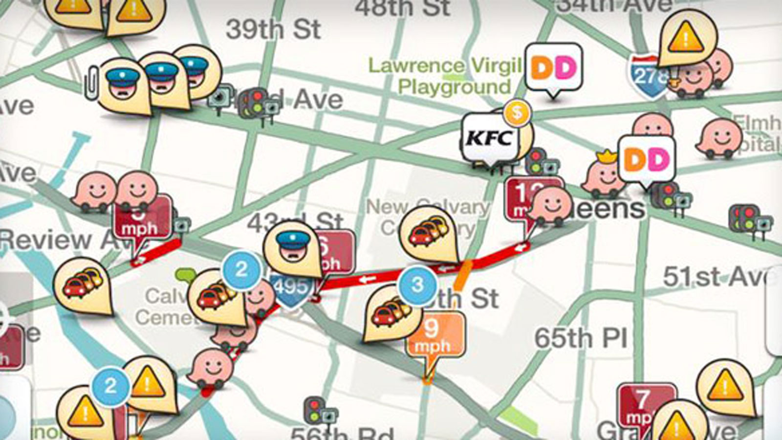 Στο εξωτερικό η εφαρμογή Waze είναι εξαιρετικά δημοφιλής, με τους χρήστες της να ενημερώνουν σε ζωντανό χρόνο κάνοντας αναφορά για κάθε τι που συναντο