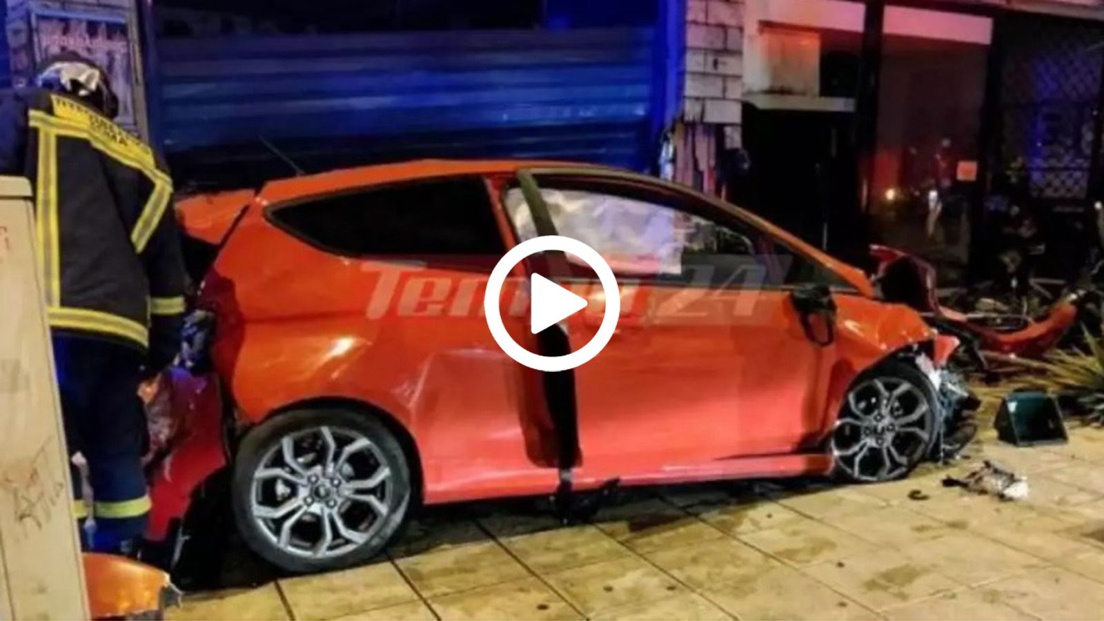 Ford Fiesta πήγε για φρέσκο μπαρμπούνι τα ξημερώματα στην Πάτρα