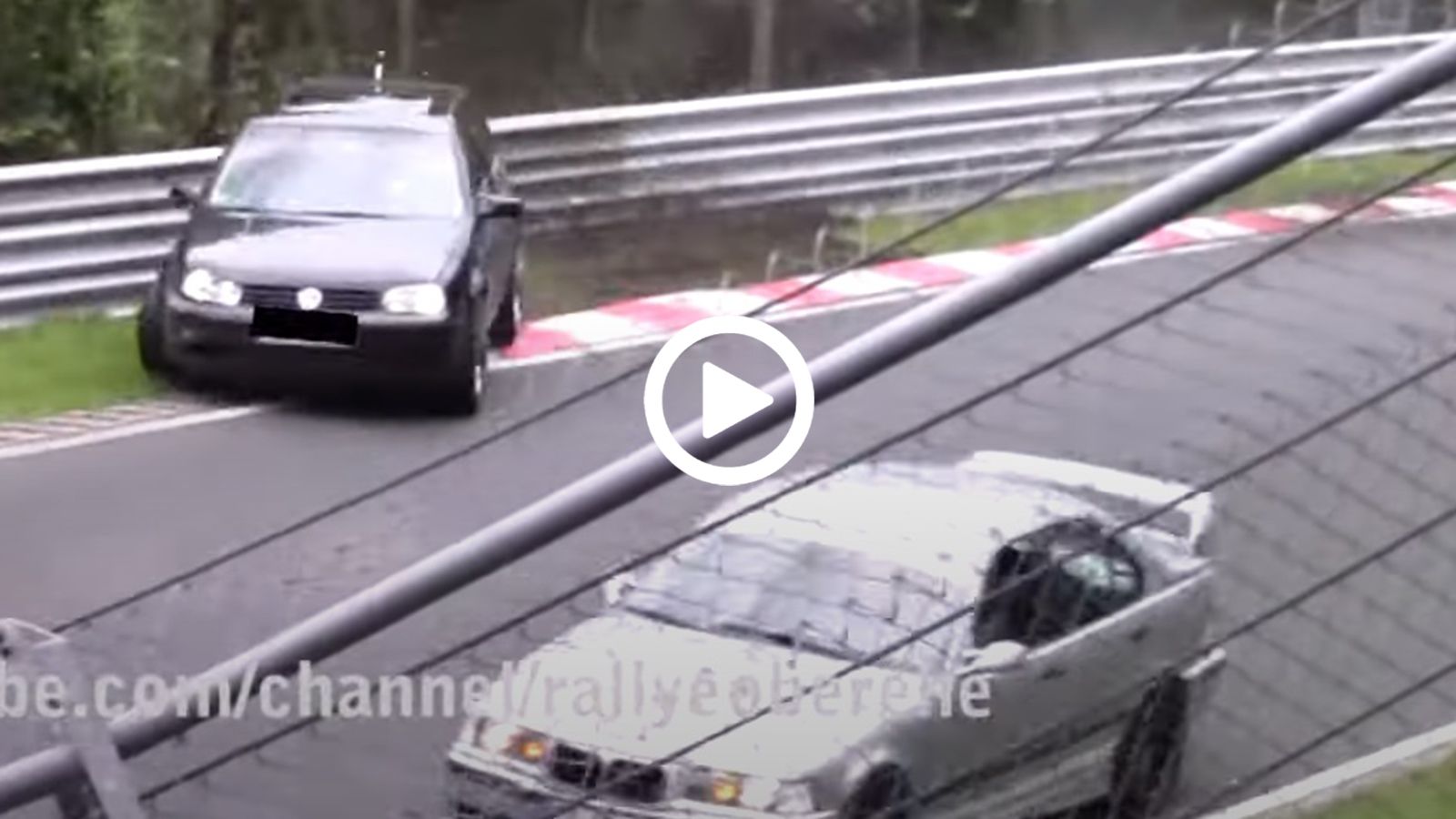 Καγκούρικο Golf GTΙ γίνεται σμπαράλια στο Nurburgring