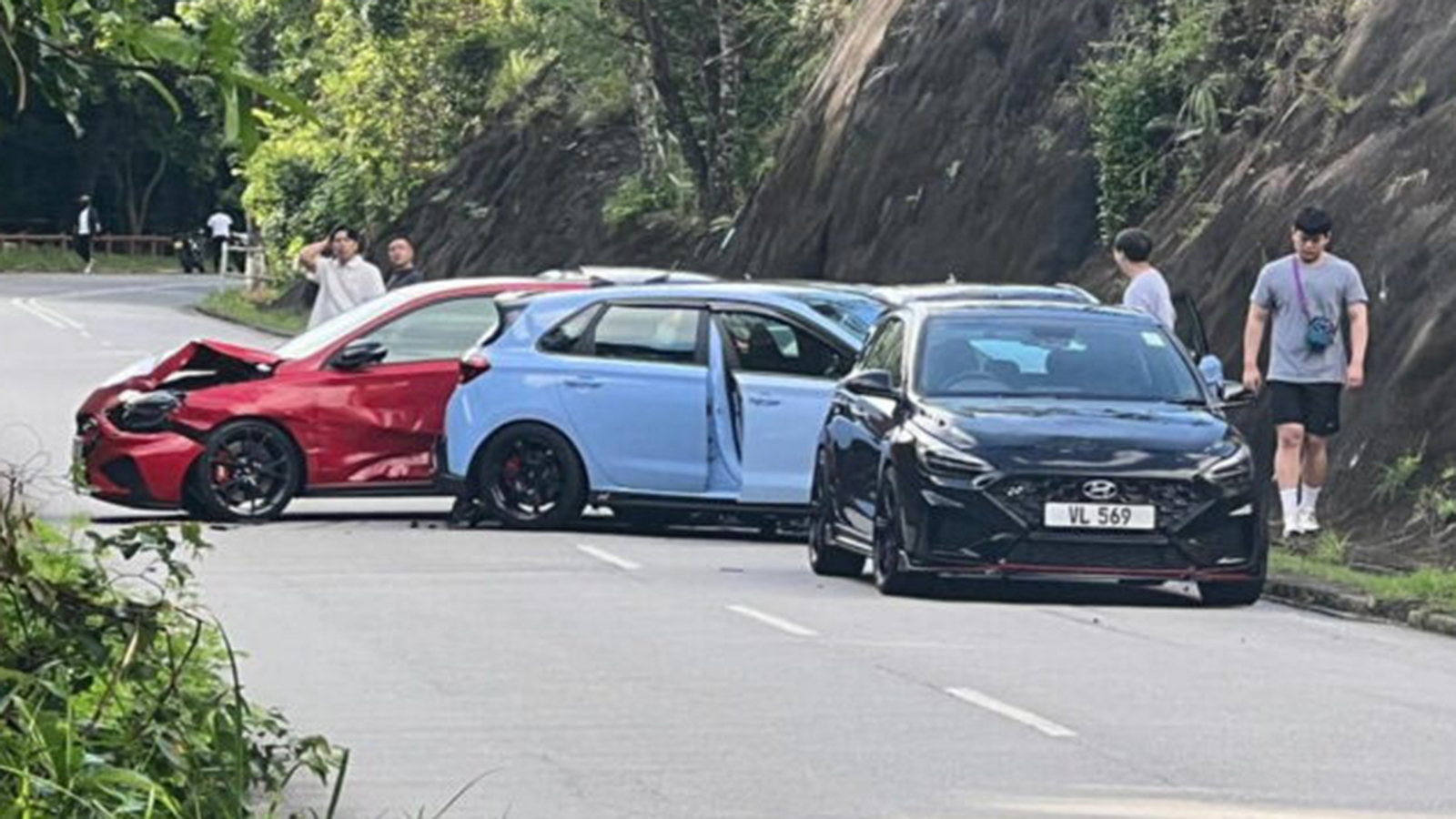 Βόλτα του Hyundai i30 N Club κατέληξε σε καραμπόλα 