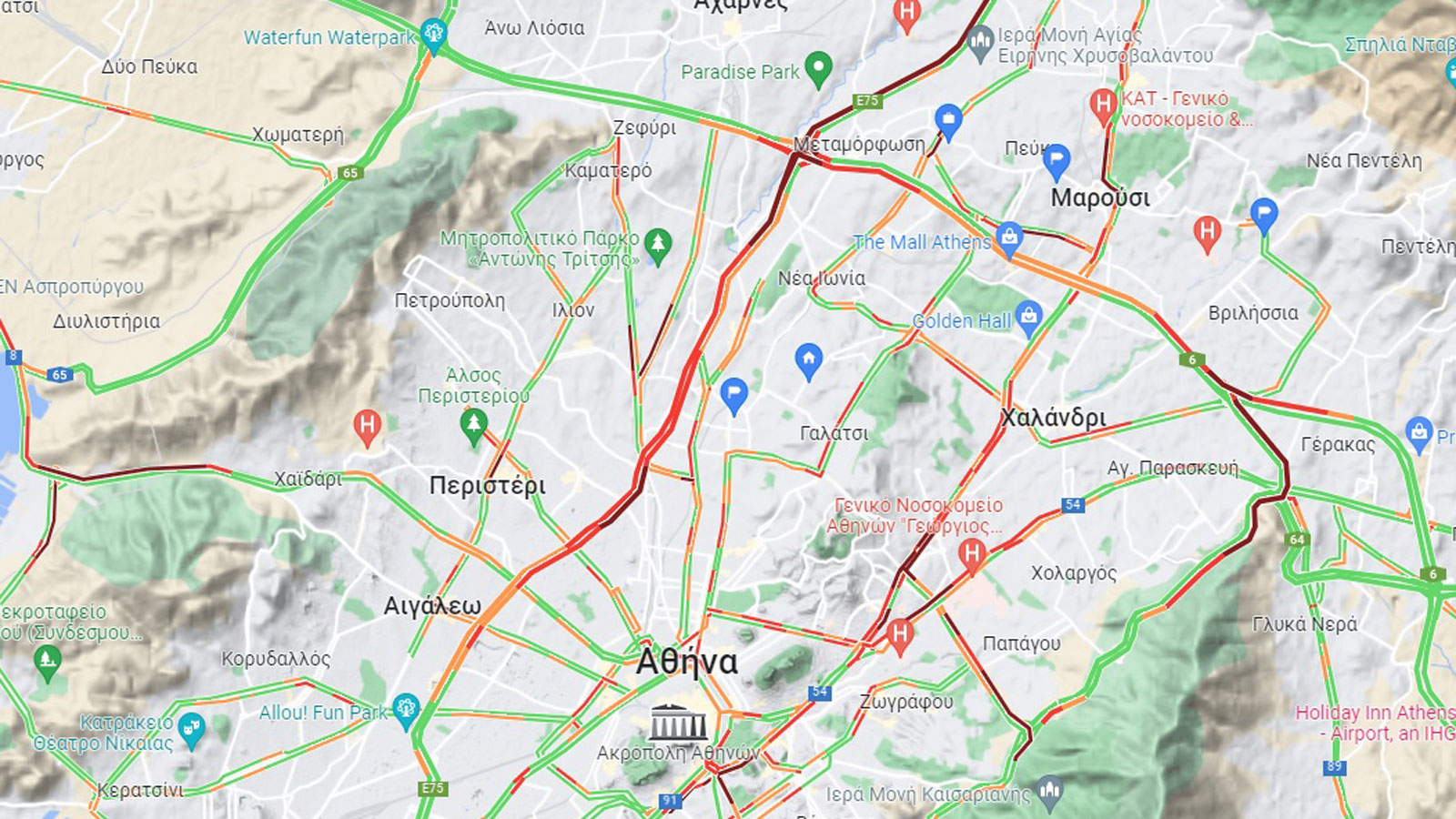 Κακοκαιρία: Φραγμένο όλο το λεκανοπέδιο!