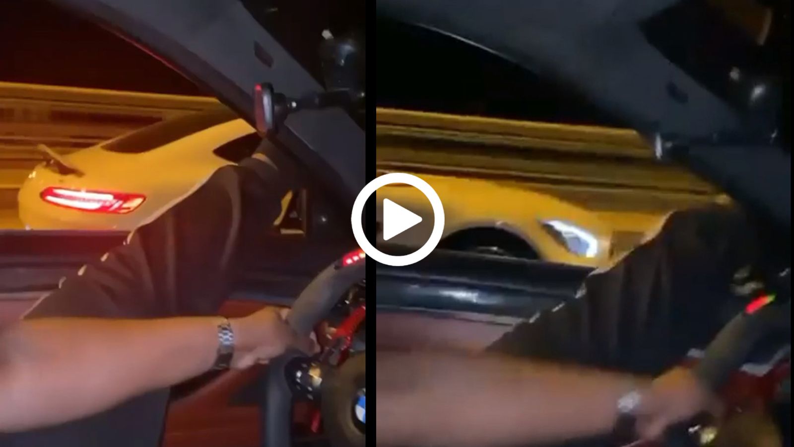 Γλέντησε Mercedes-AMG με το πόδι έξω και το κινητό στο χέρι