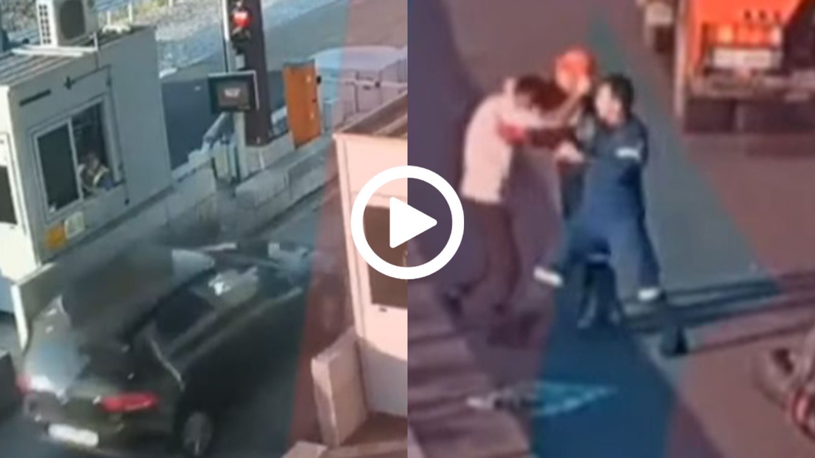 Τούρκος σε αμόκ σπάει διόδια και επιτίθεται σε πυροσβέστες (+video)