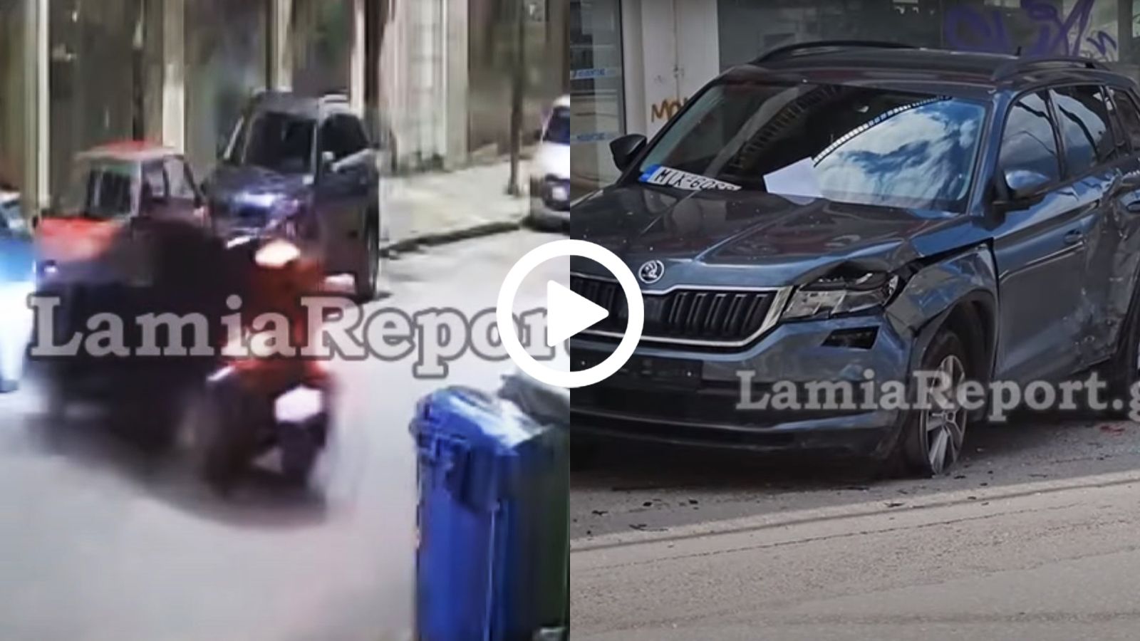 Μεθυσμένος Λαμιώτης γίνεται «τούρτα» πάνω σε δύο αυτοκίνητα