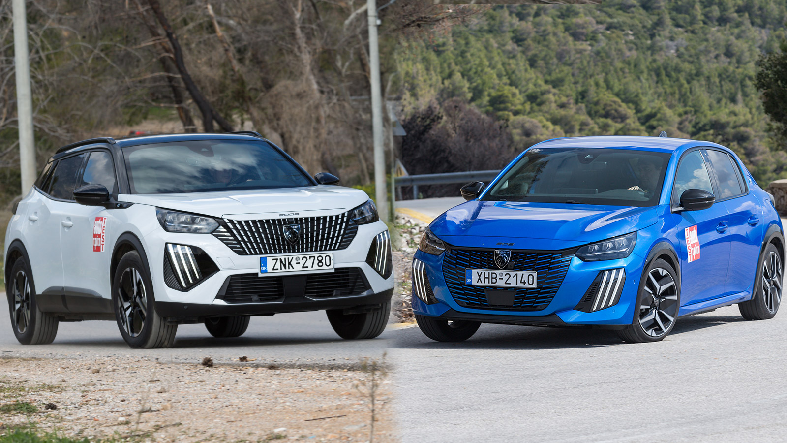 Παράλληλη δοκιμή: Peugeot e-208 & e-2008 με 156 PS