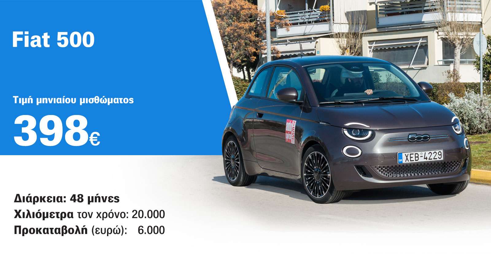 Leasing: Μίνι με προκαταβολή από 1.700 ευρώ & μίσθωμα 155 ευρώ/μήνα