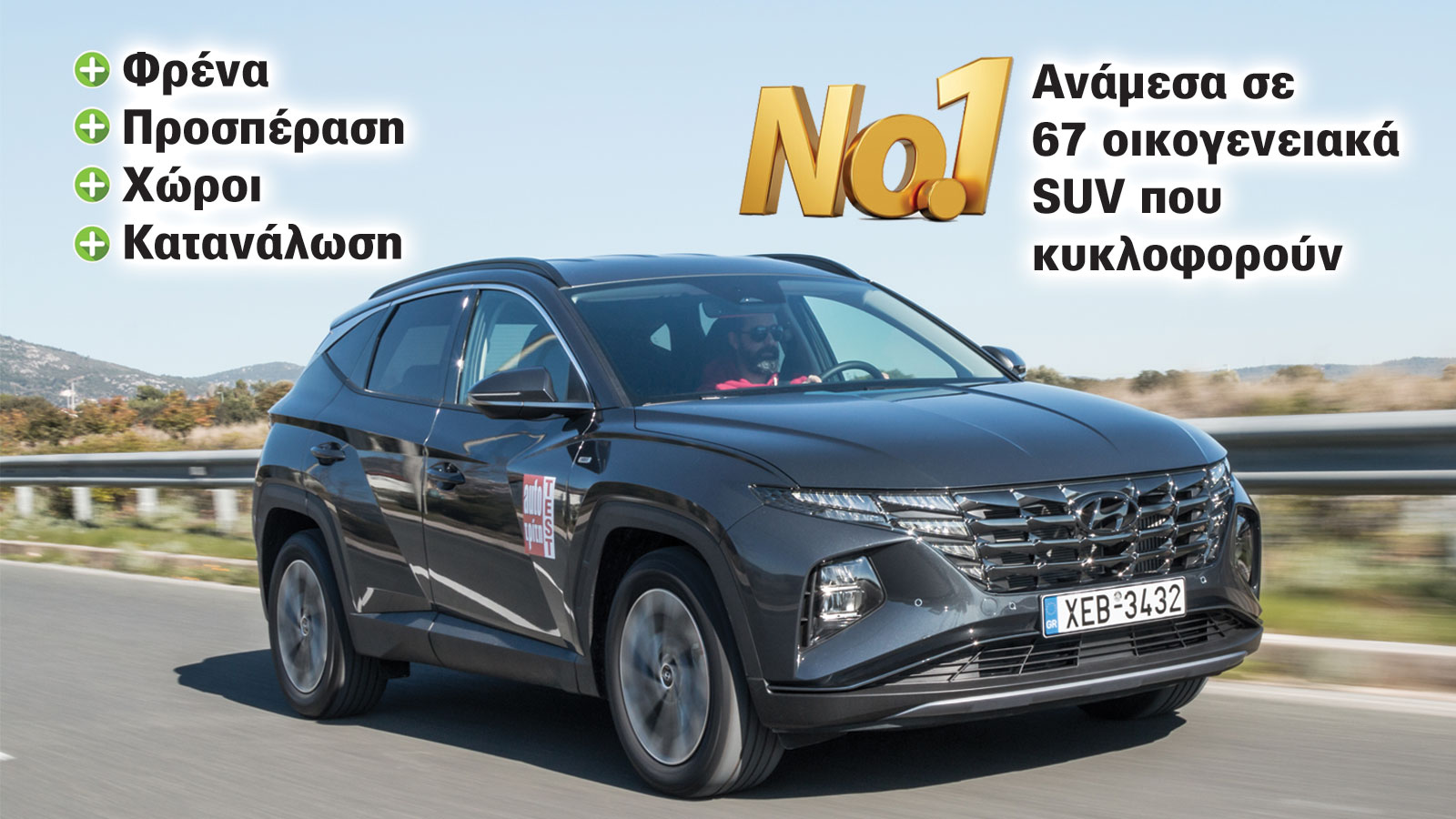 Πώς τα πήγε το υβριδικό Hyundai Tuscon 230 PS απέναντι στον ανταγωνισμό;