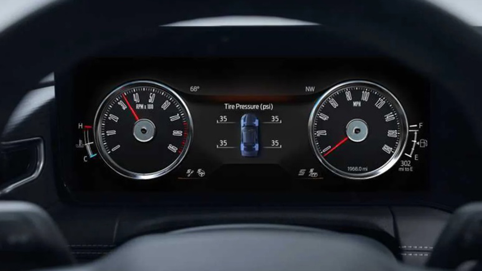 Με ρετρό γραφικά ο πίνακας οργάνων της νέας Ford Mustang 
