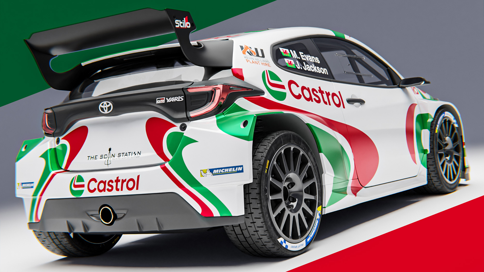 Το Toyota GR Yaris με τα αυτοκόλλητα «Castrol» της Celica GT-Four