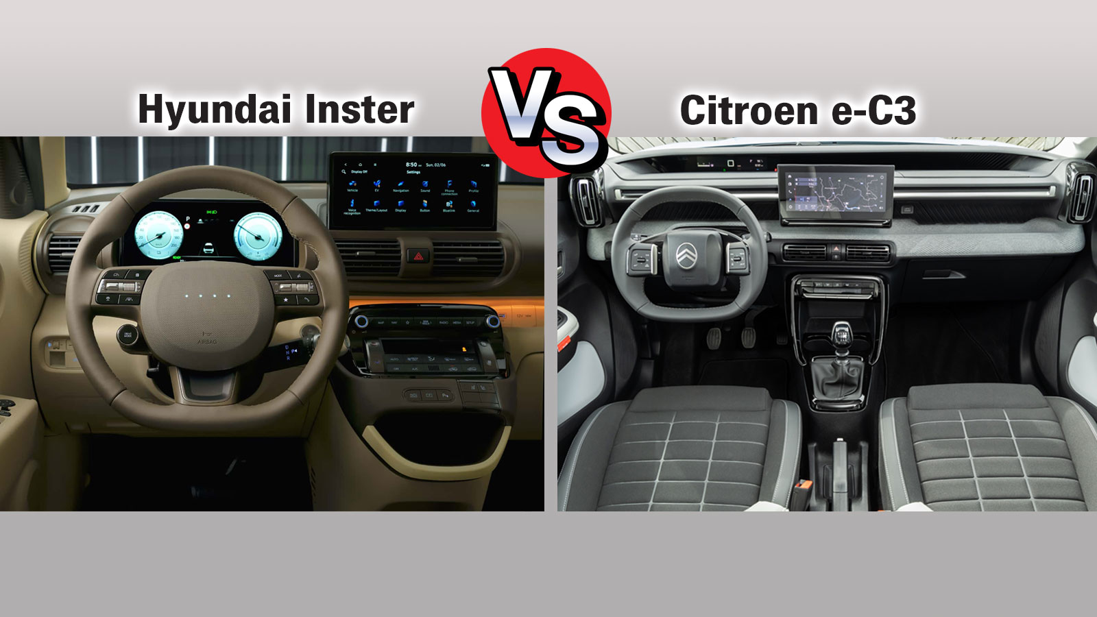 Citroen e-C3 Vs Hyundai Inster - Και ηλεκτρικά και κάτω από 20 χιλιάρικα