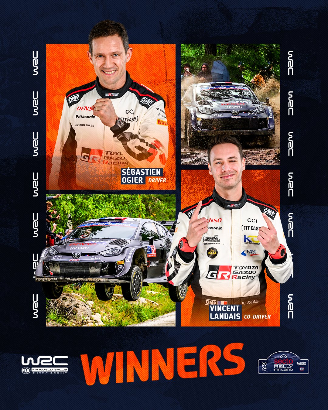 WRC Φινλανδίας: Ανέλπιστη νίκη για τον Ogier, εγκατέλειψε ο Rovanpera