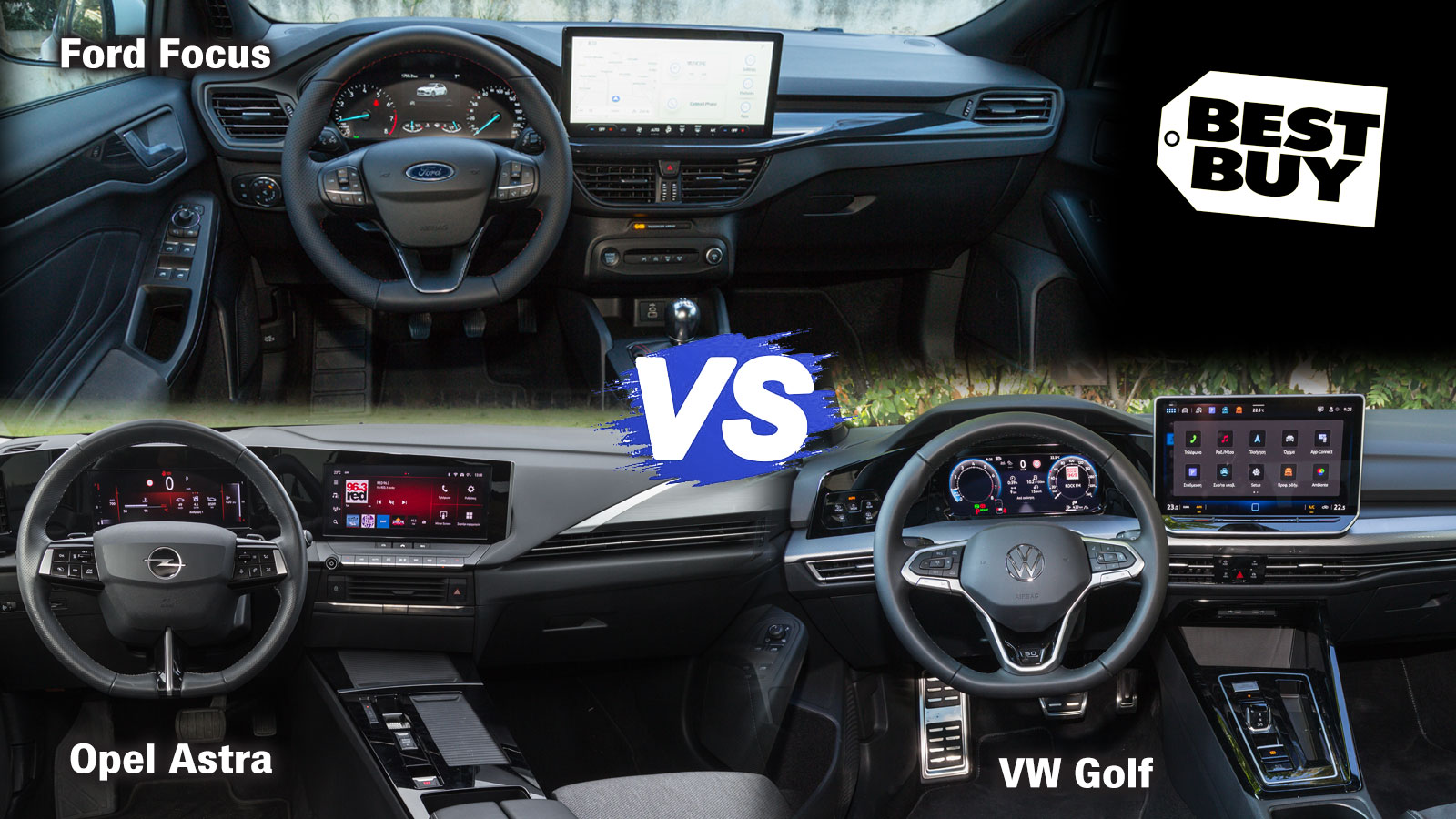 Ήπια υβριδικό Ford Focus, diesel Opel Astra ή VW Golf με 150 άλογα;