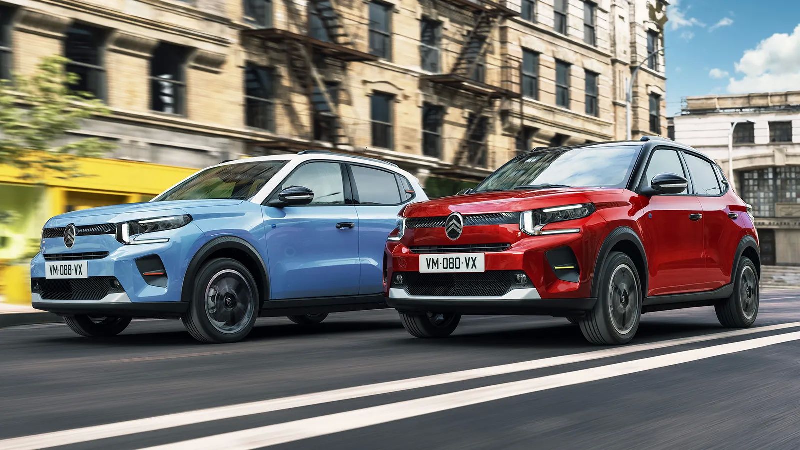 Front view Citroen C3 & Citroen C3 Aircross