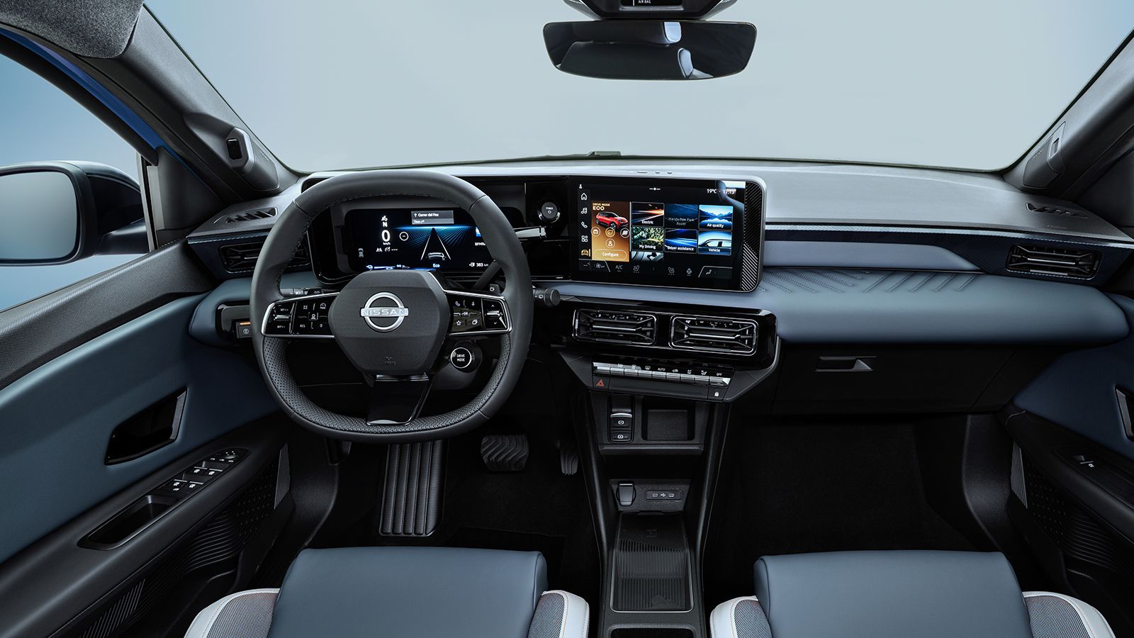 High-tech και ποιοτικό είναι το εσωτερικό του Nissan Micra.