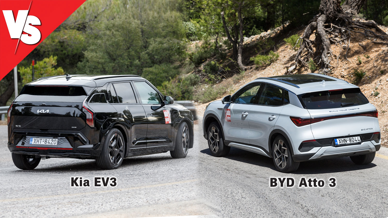 Ηλεκτρικά SUV με Leasing: Kia EV3 Long Range Vs BYD Atto 3 204 PS
