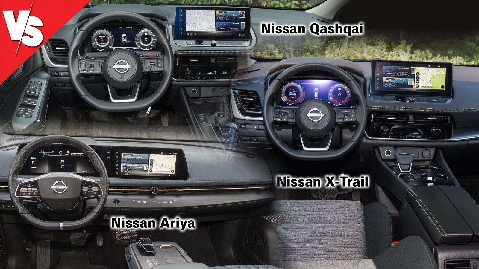 Ποιο Nissan στα ίδια λεφτά; Ηλεκτρικό Ariya, υβριδικό Qashqai ή το μεγαλύτερο ήπια υβριδικό X-Trail;