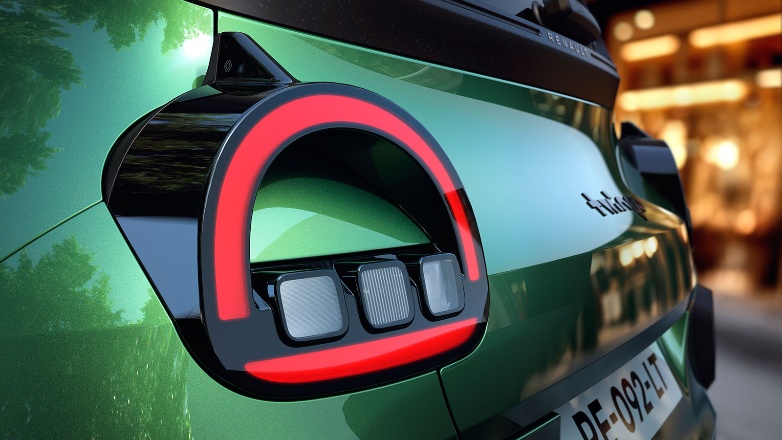 Το LED πίσω φανάρι του Renault Twingo E-Tech Electric 