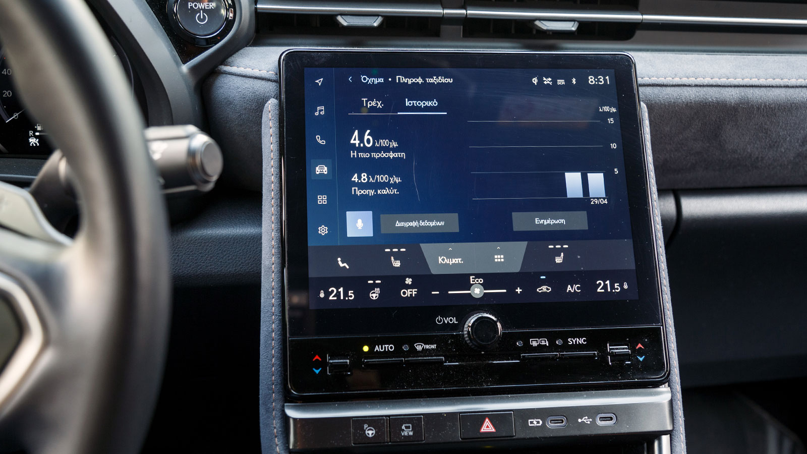 Μέσα σε δύο εβδομάδες κάναμε σχεδόν 1.000 χλμ. και το LBX έγραψε μέση κατανάλωση 4,6 λτ./100 χλμ., δηλαδή σε ευρώ, 7 ευρώ στα 100 χλμ..