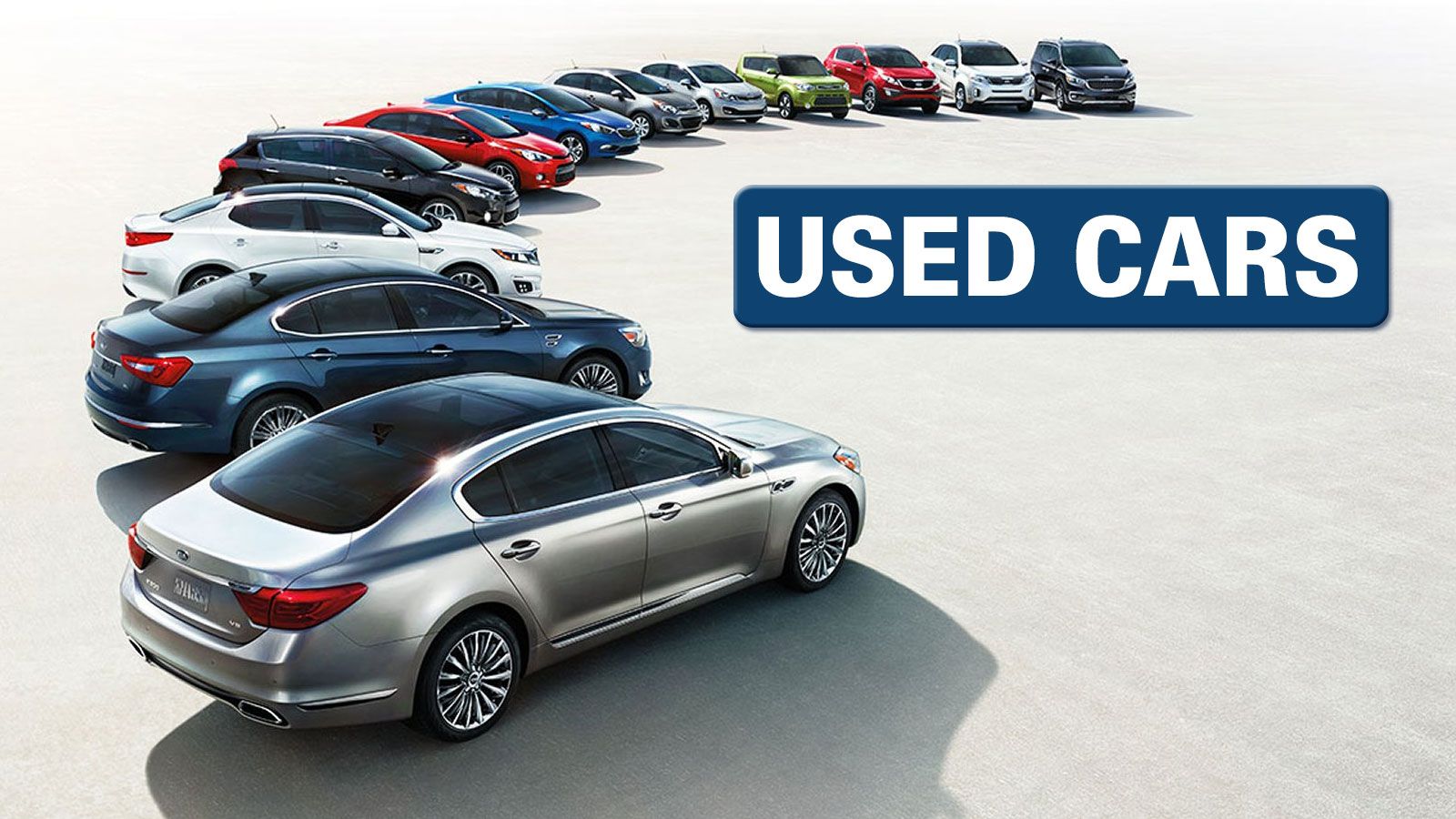 used cars- line up
