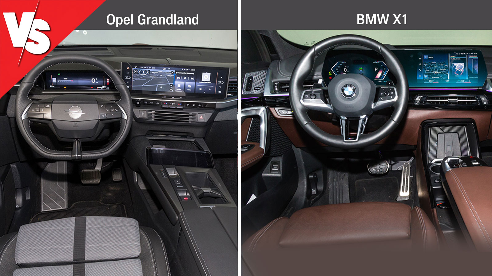 Opel Grandland και BMW X1