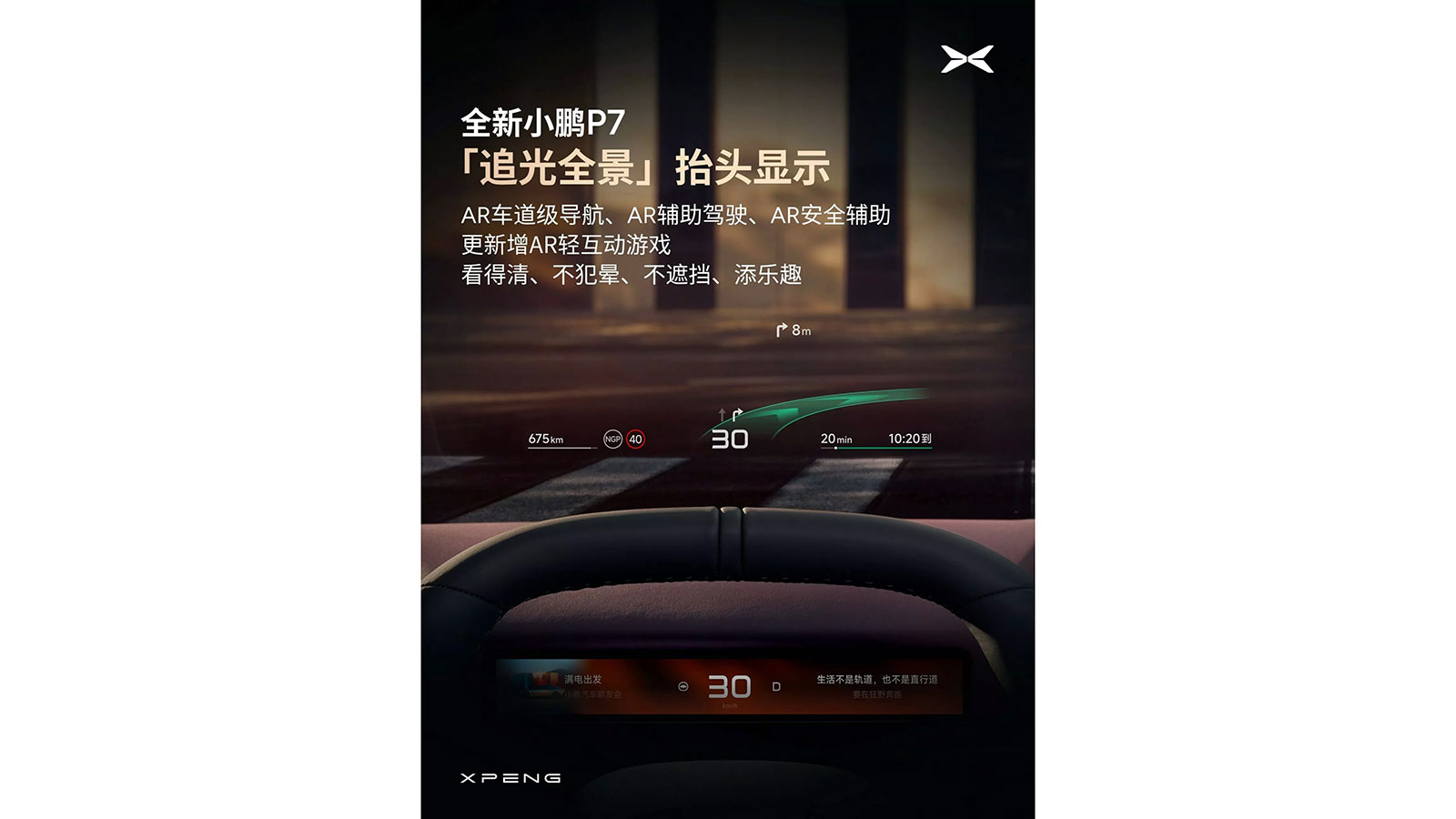 To νέο XPeng P7 έχει αυτονομία 820 χλμ. και HUD 87 ιντσών
