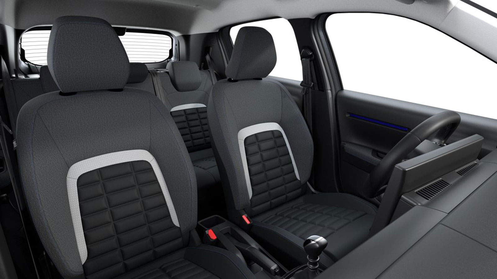 το e-C3 εξοπλίζεται με τα Advanced Comfort καθίσματα που είναι άνετα σαν πολυθρόνες και πλέον επωφελούνται από 10 χιλιοστά περισσότερο αφρώδες υλικό κ