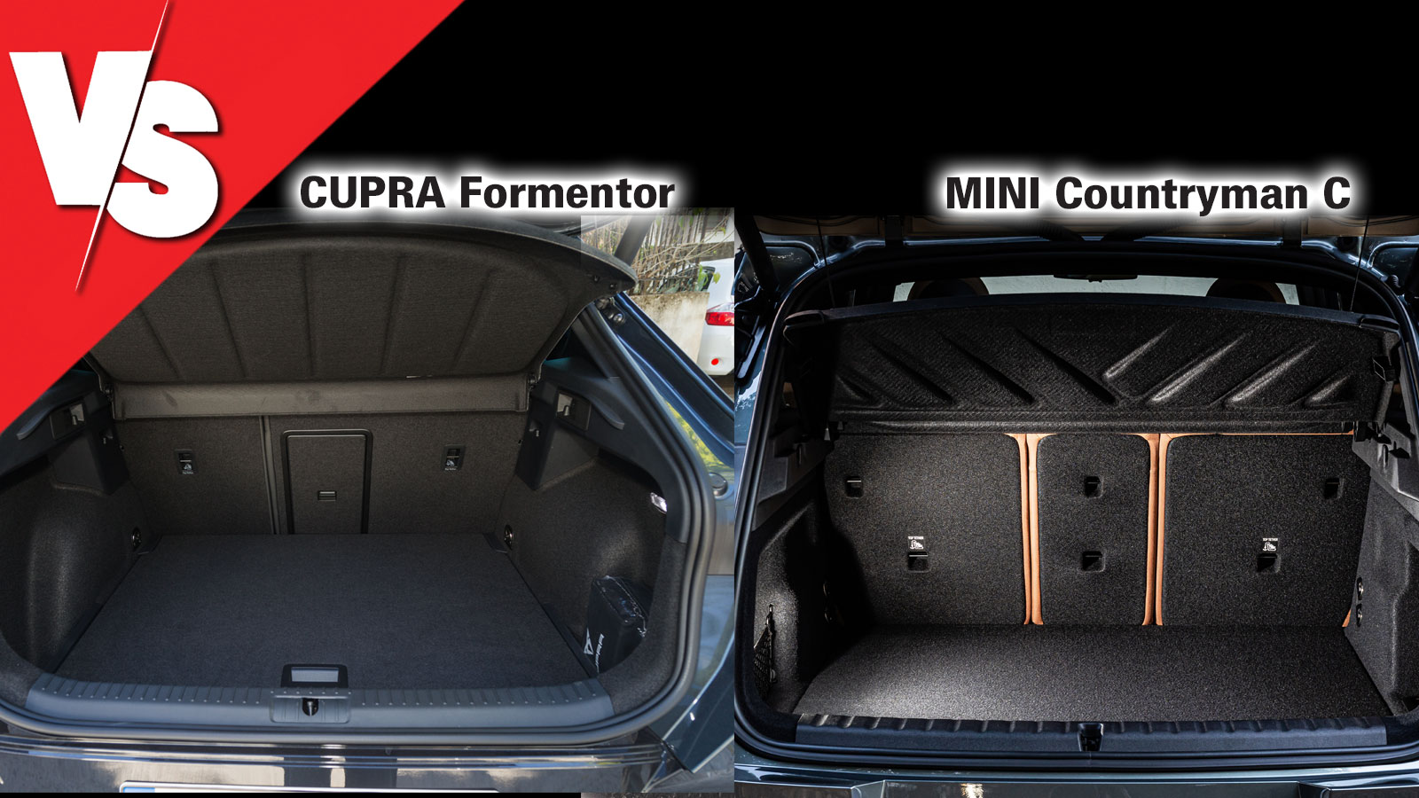 CUPRA και MINI ανακοινώνουν χώρο αποσκευών 450 λίτρων, καλό για τα δεδομένα της κατηγορίας.