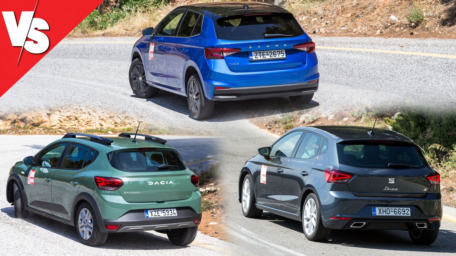 Το SEAT Ibiza έχει ένα πιο ευχάριστο οδηγικό αποτύπωμα δεδομένων και των 80 ίππων του κινητήρα του. Ακολουθεί το Skoda Fabia, με το SUVάκι της Dacia ν