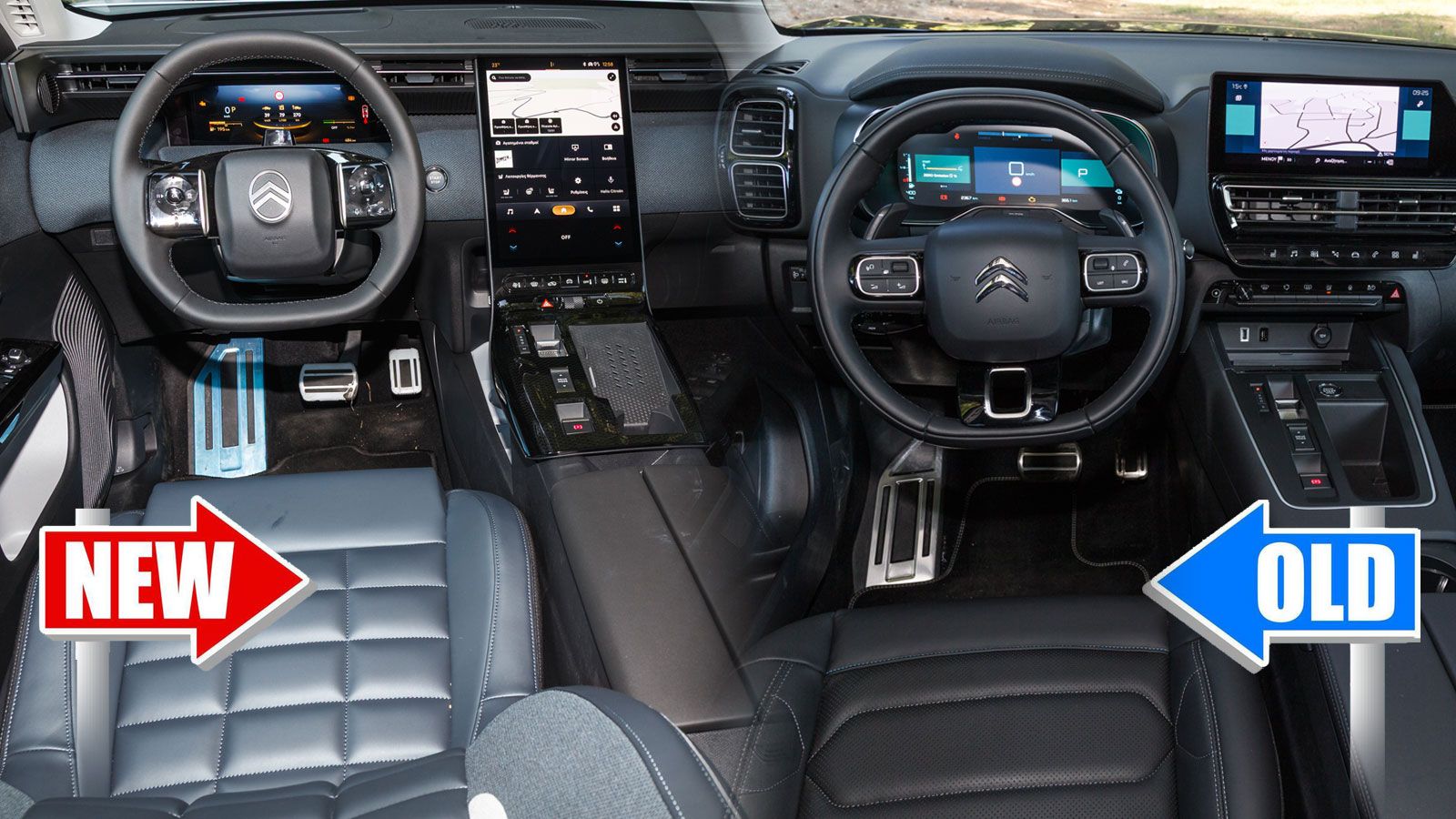 Στην καμπίνα του νέου μοντέλου δεσπόζει η νέα οθόνη αφής που έχει κατακόρυφη διάταξη (εξ ου και η ονομασία Waterfall) και τη μεγαλύτερη ever για Citro