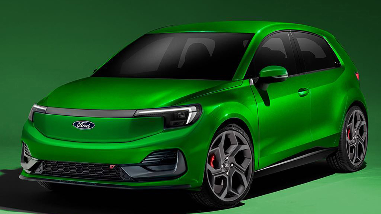 Ανεξάρτητο σχέδιο για το πως μπορεί να είναι το ηλεκτρικό Ford Fiesta.