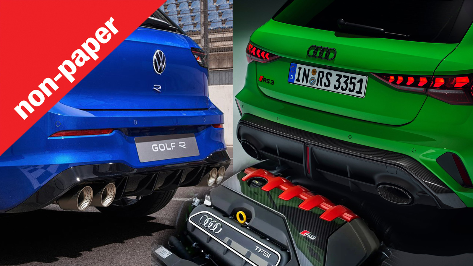Golf R ή Audi RS3 τώρα που θα έχουν το ίδιο 5κύλινδρο μοτέρ;