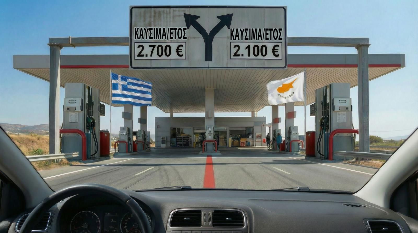 600 ευρώ/χρόνο παραπάνω πληρώνουμε για καύσιμα σε σχέση με την Κύπρο 