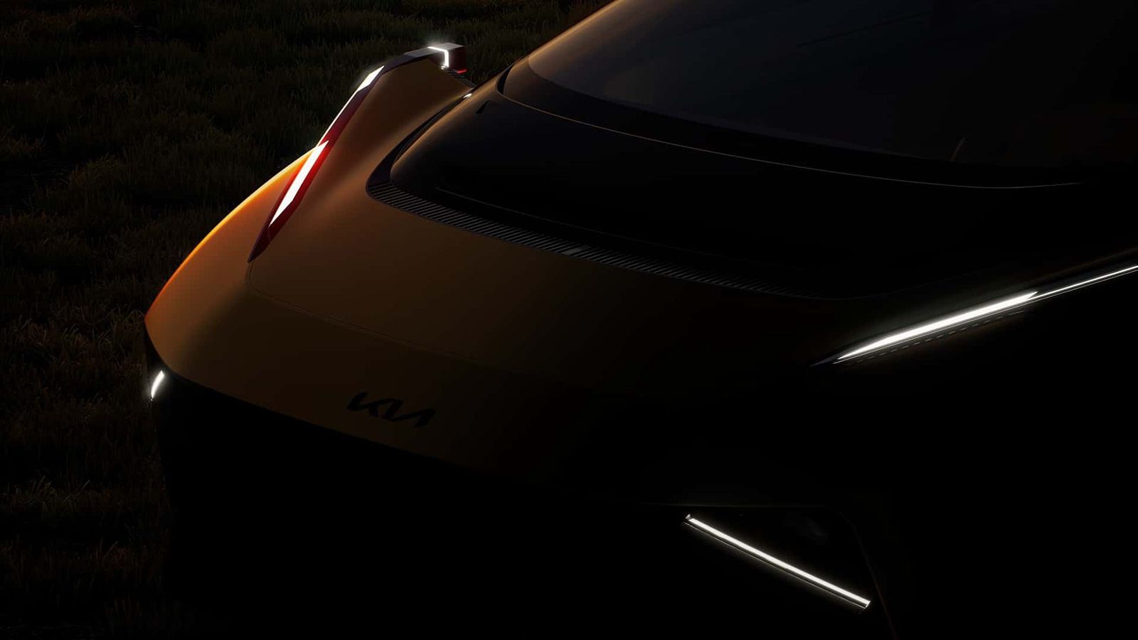Το αυτοκίνητο αναφέρεται απλώς ως «Kia Concept», αλλά στα σημεία που αποκαλύπτεται μπορούμε να δούμε ένα μοντέλο με άκρως αεροδυναμική σχεδίαση, πιο έ