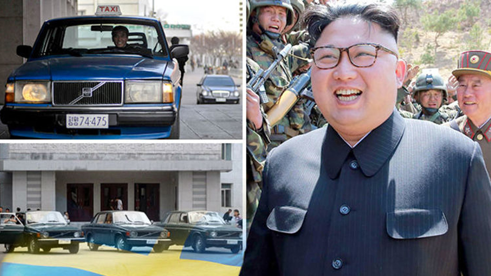 Τα Volvo 144 sedan που έχουν μείνει σήμερα στη χώρα του Κιμ, λειτουργούν ως ταξί.