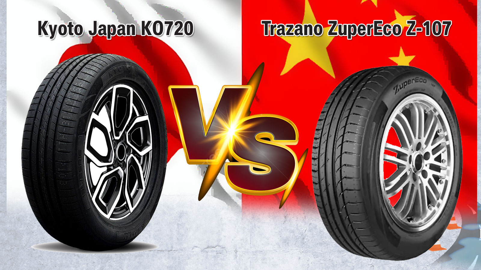 Test AutoΤρίτη: Φθηνά λάστιχα Kyoto Japan KO720 vs Trazano ZuperEco Z-107. Ποιο φρενάρει καλύτερα, ποιο στρίβει στο βρεγμένο;