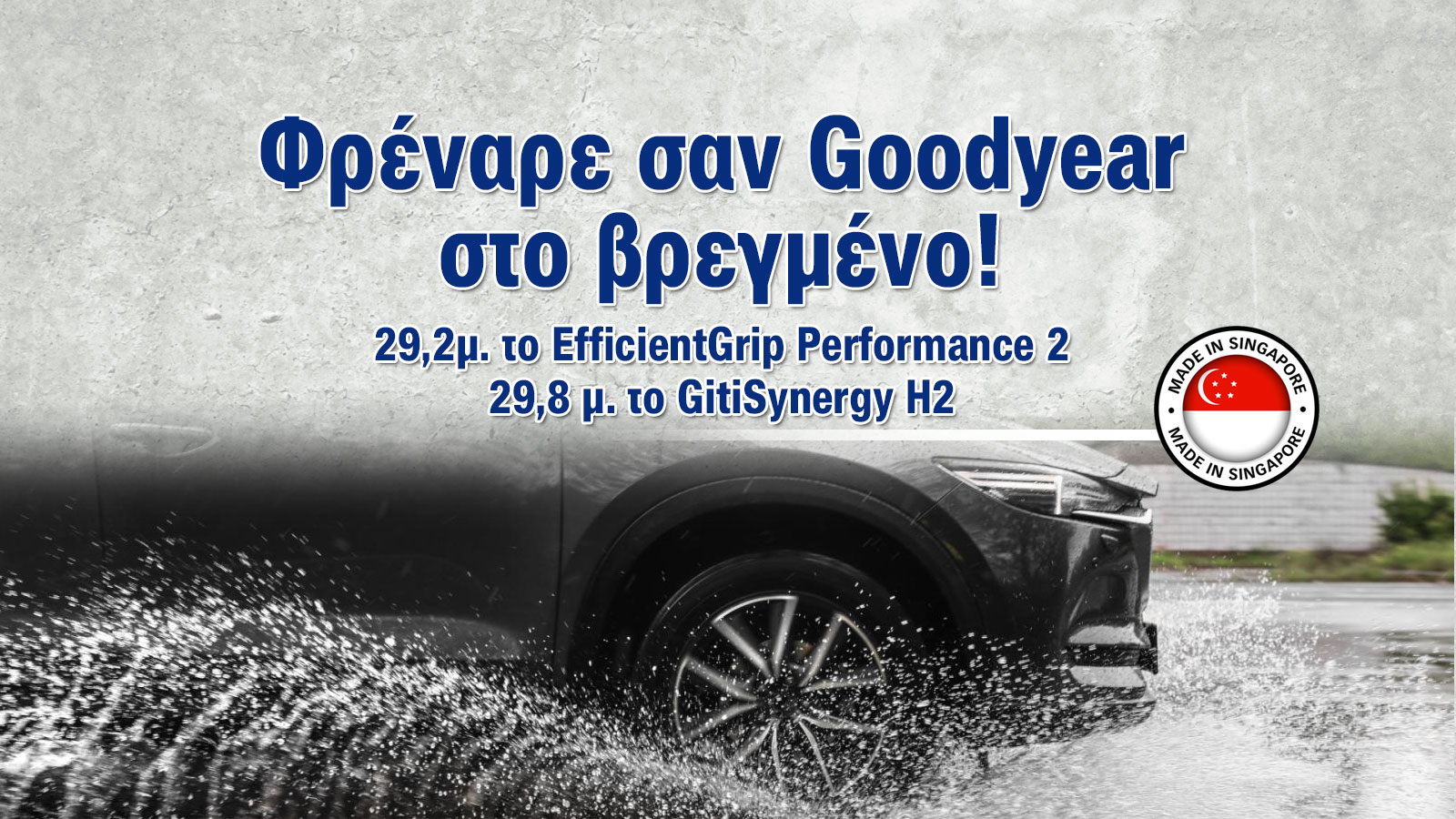 Πόσο καλά φρενάρει σε στεγνό & βρεγμένο το GitiSynergy H2;