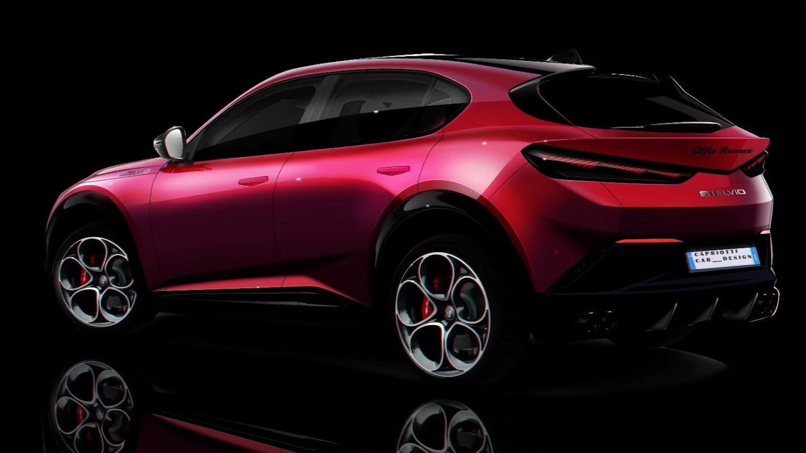 Σαφείς σχεδιαστικές επιρροές στο πίσω μέρος από την Alfa Romeo Brera, αλλά με έντονες ακμές και coupe στιλ. Χαμηλά ξεχωρίζουν οι δύο διπλές απολήξεις 