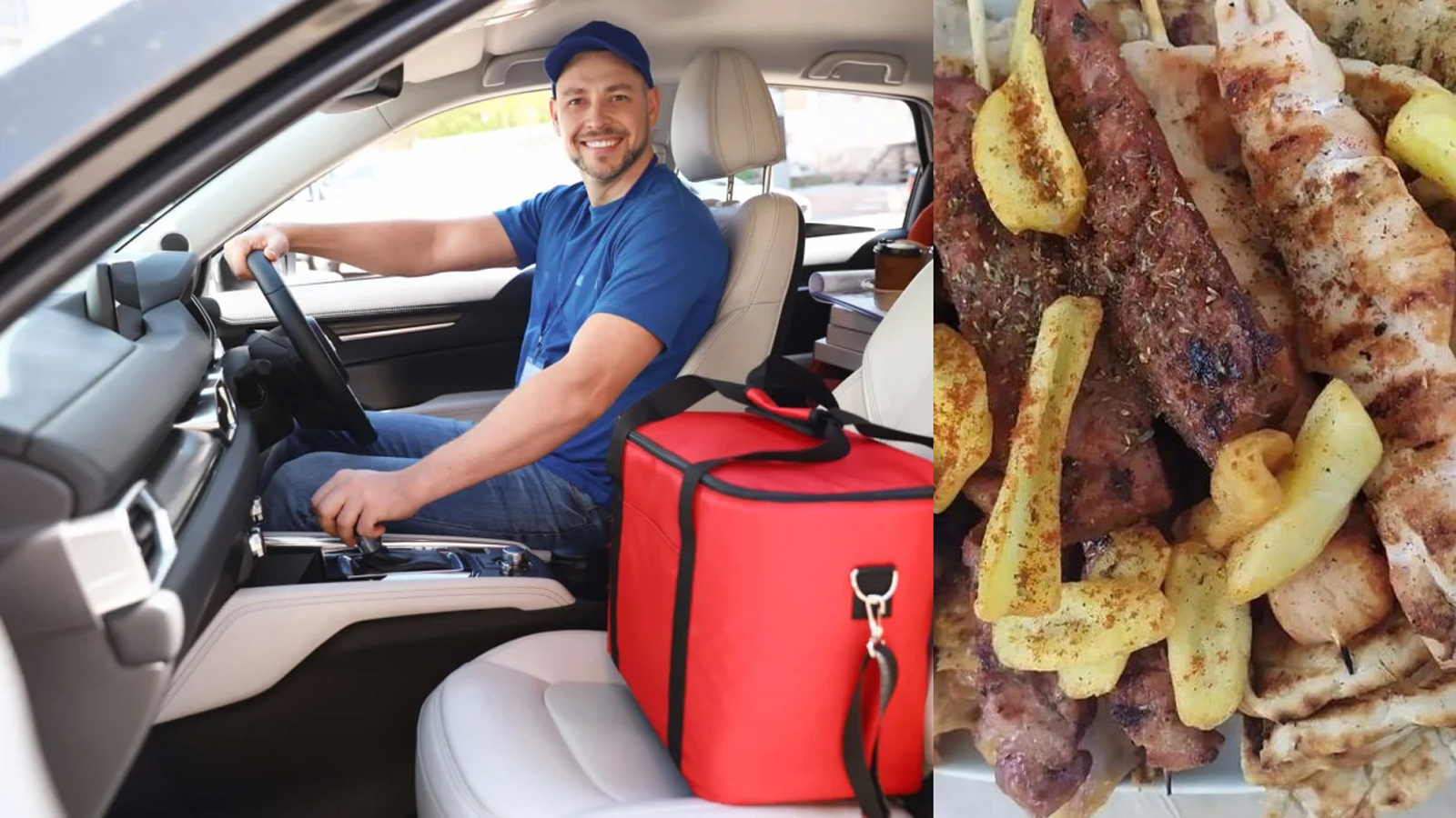 Απίστευτο: Κάνει delivery «σουβλάκια» με αγωνιστικό αυτοκίνητο!