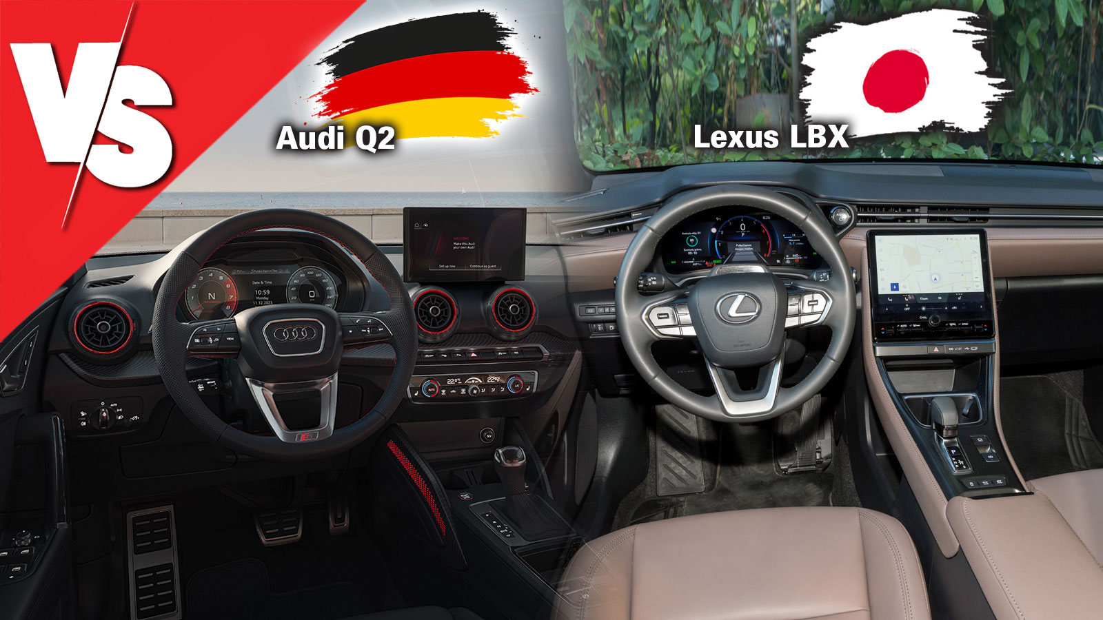 Βενζινοκίνητο Audi Q2 με 150 άλογα ή υβριδικό Lexus LBX 136 ίππων;