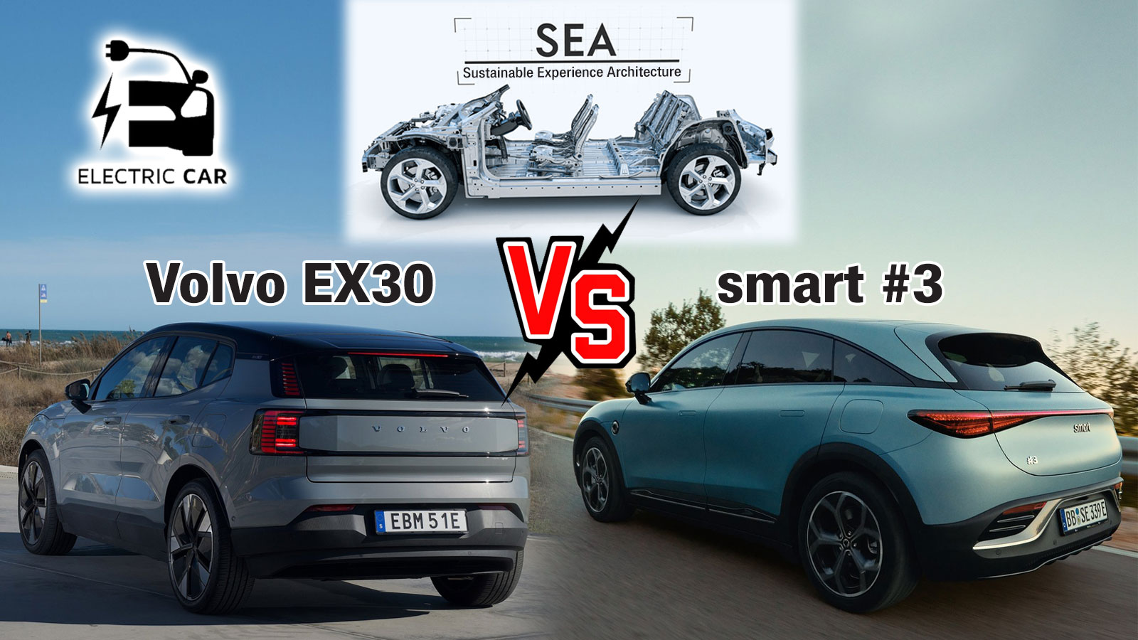 Ηλεκτρικά SUV με 272 άλογα και συγγενές DNA: smart #3 vs Volvo EX30