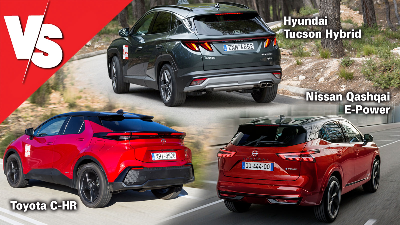 Υβριδικά SUV στις TOP 4κίνητες εκδόσεις τους: C-HR, Qashqai ή Tucson;