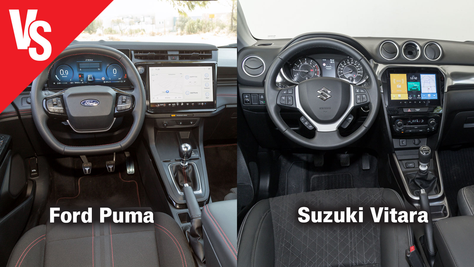 Ήπια υβριδικά μικρά SUV: Ford Puma (125 PS) ή Suzuki Vitara (129 PS);