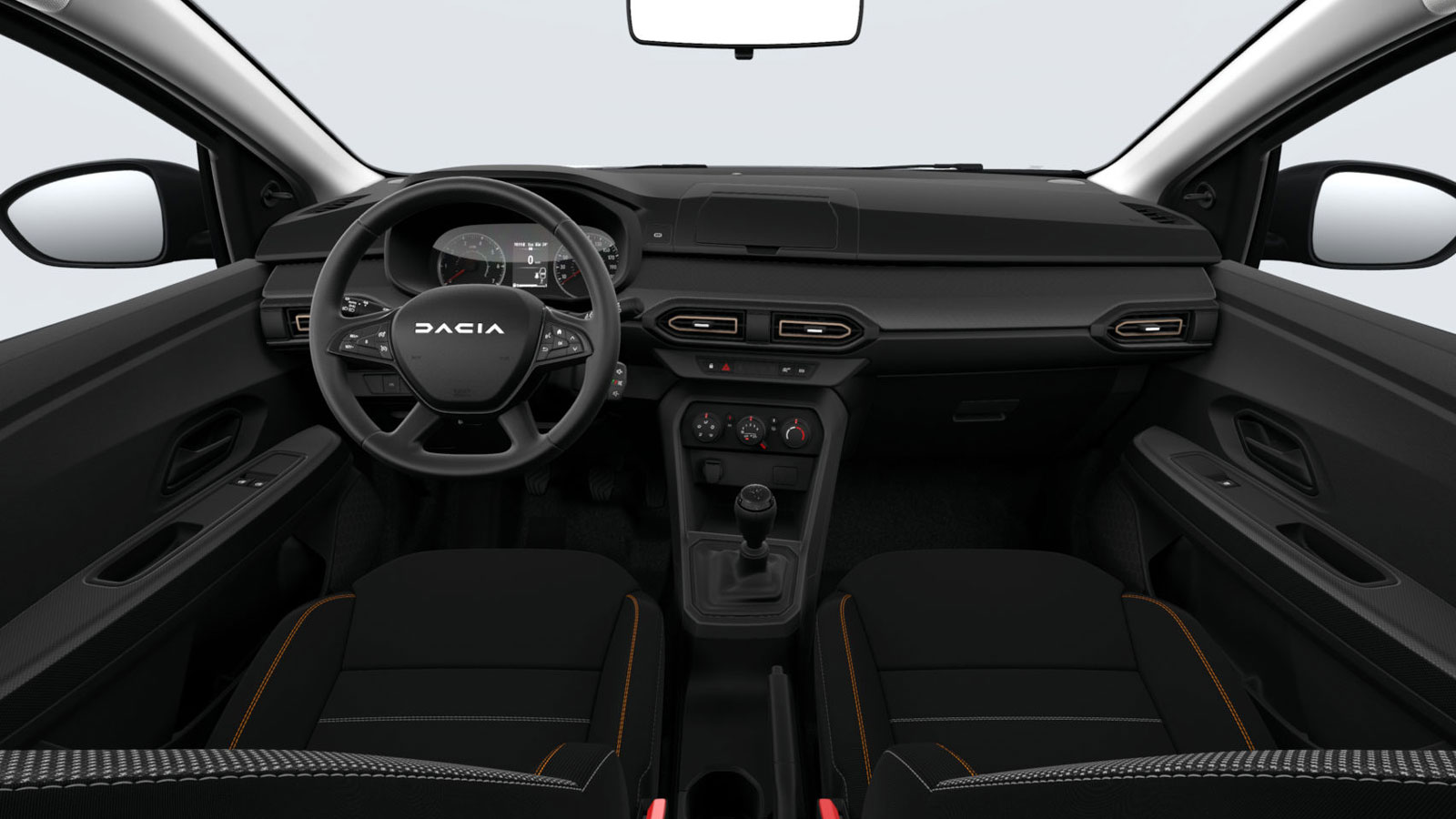 Στιβαρό, ευρύχωρο και πάντα πρακτικό εσωτερικό του Dacia Sandero Stepway, στην βασική έκδοση Essential, όμως, έρχεται «άδειο» σε εξοπλισμό, χωρίς οθόν